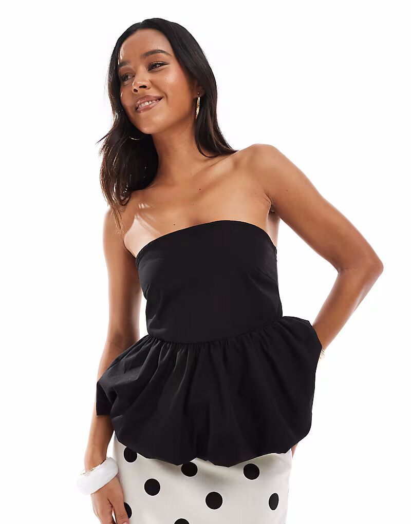 Топ-бандо Vero Moda с пышным подолом черного цвета
Топ-бандо Vero Moda с пышным подолом черного цвета