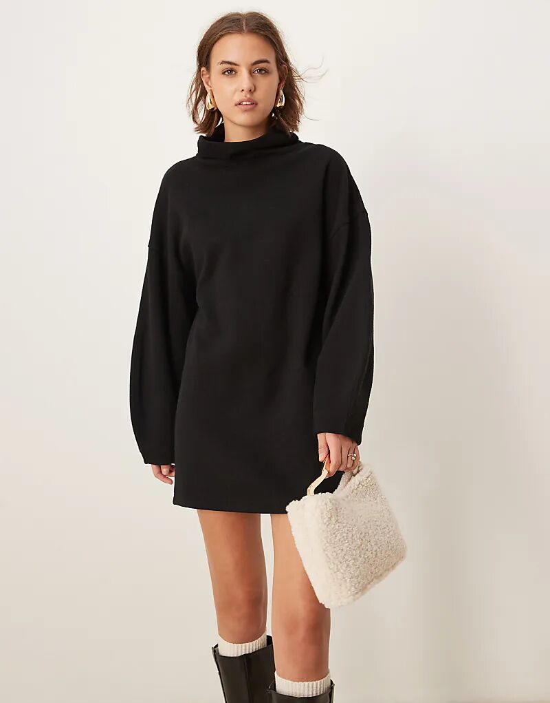 Супермягкое мини-платье с рукавами-коконами и воротником-стойкой черного цвета ASOS DESIGN
Супермягкое мини-платье с рукавами-коконами и воротником-стойкой черного цвета ASOS DESIGN