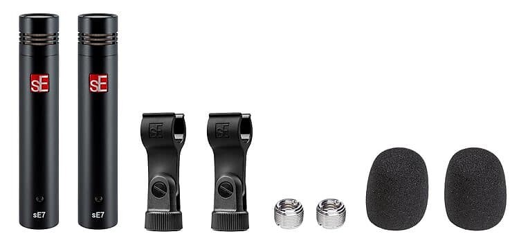 Конденсаторный микрофон sE Electronics sE7 Small Diaphragm Cardioid Condenser Microphone Matched Stereo Pair
Конденсаторный микрофон sE Electronics sE7 Small Diaphragm Cardioid Condenser Microphone Matched Stereo Pair