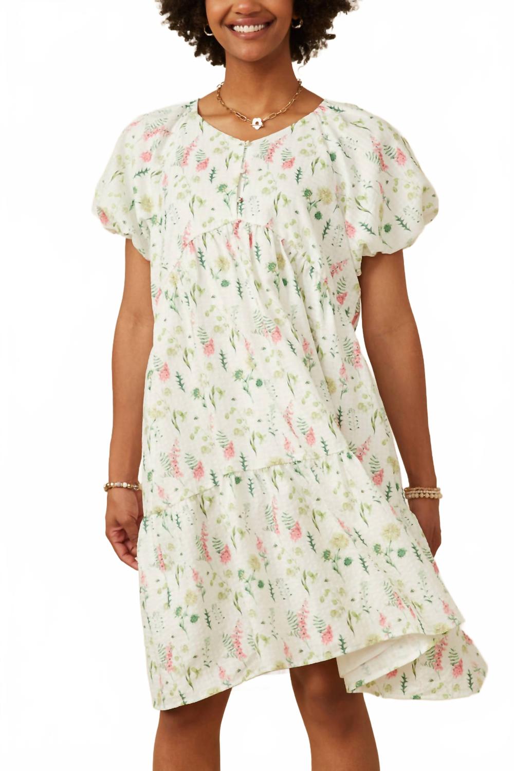 Текстурированное платье с цветочными пуговицами и пышными рукавами в цвете айвори Hayden LA, кремовый
Текстурированное платье с цветочными пуговицами и пышными рукавами в цвете айвори Hayden LA, кремовый