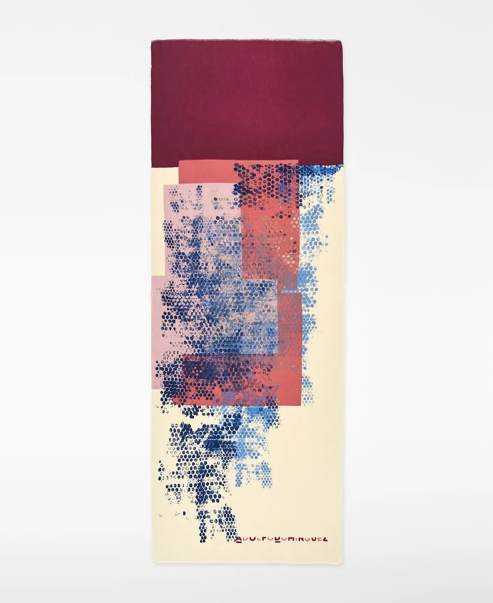 Женская хлопковая шаль с жаккардовым принтом Adolfo Dominguez, белый/бордовый
Женская хлопковая шаль с жаккардовым принтом Adolfo Dominguez, белый/бордовый