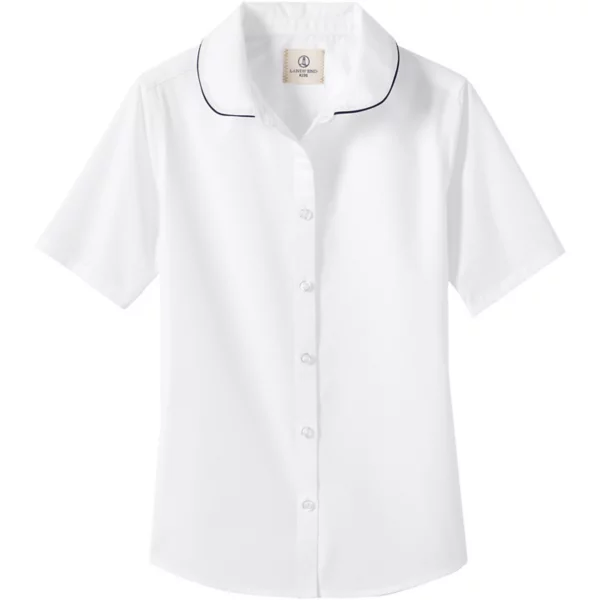 Школьная форма для девочек 4–16 лет, рубашка из тонкого сукна с воротником Питер Пэн Lands' End, цвет white classic navy
Школьная форма для девочек 4–16 лет, рубашка из тонкого сукна с воротником Питер Пэн Lands' End, цвет white classic navy