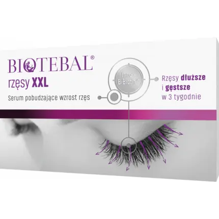 BIOTEBAL XXL Сыворотка для ресниц с биотином 3 мл Polpharma 
BIOTEBAL XXL Сыворотка для ресниц с биотином 3 мл Polpharma