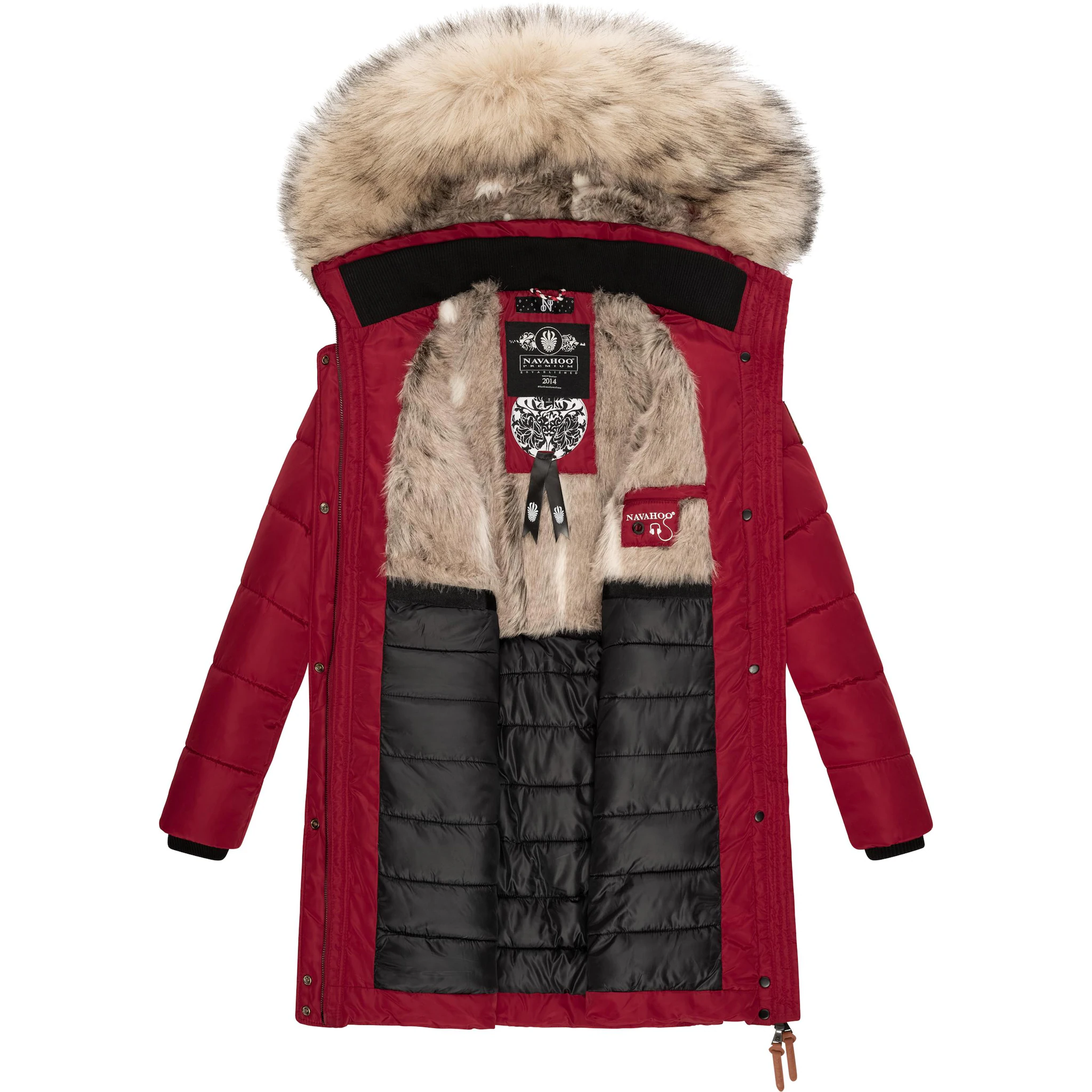 Стеганое пальто Наваху "Паула" — стильная зимняя парка с элегантным искусственным мехом Navahoo, красный
Стеганое пальто Наваху "Паула" — стильная зимняя парка с элегантным искусственным мехом Navahoo, красный