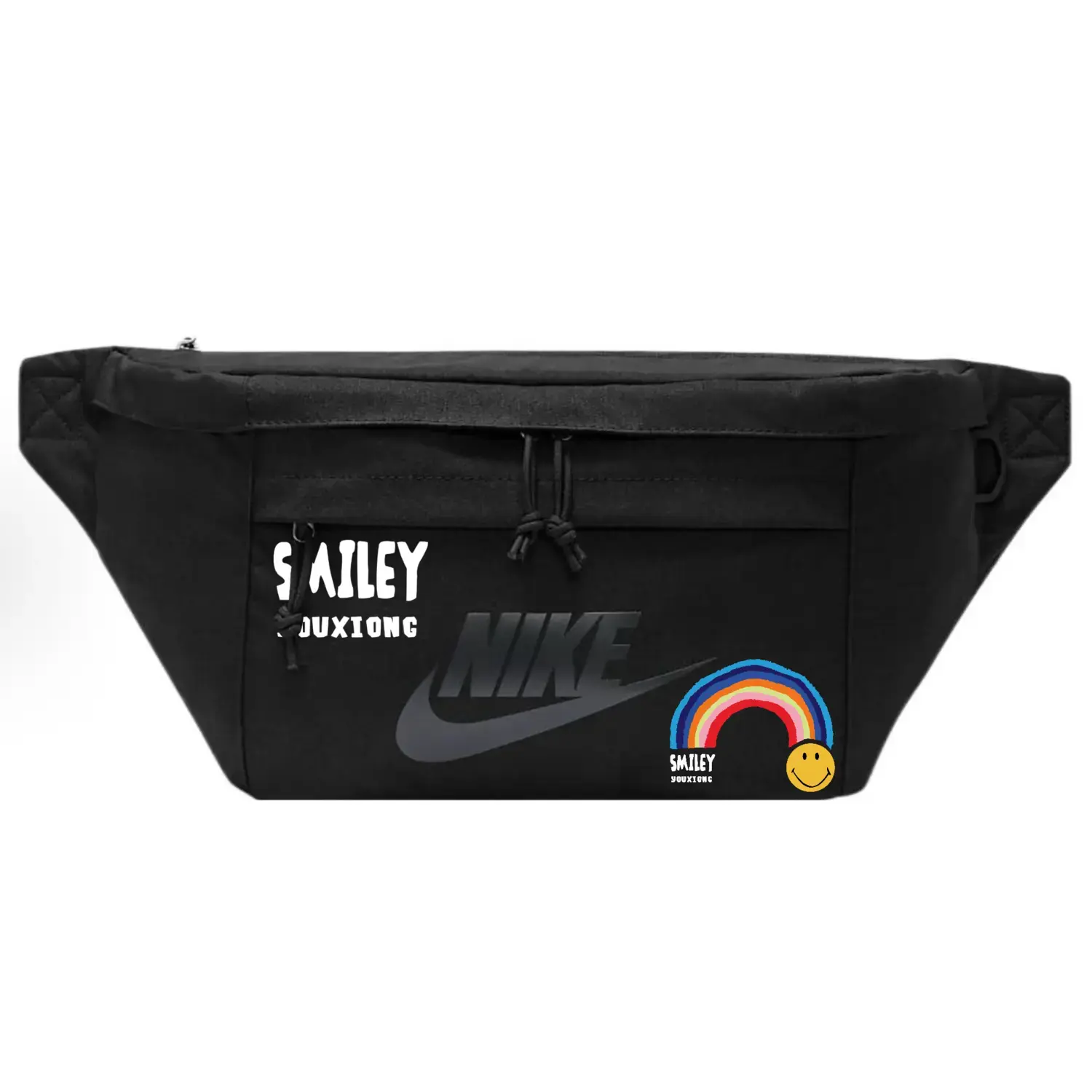 Nike Тканевая поясная сумка Regular Unisex черная, Rainbow
Nike Тканевая поясная сумка Regular Unisex черная, Rainbow