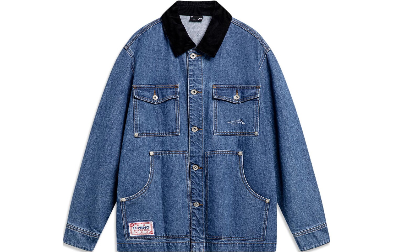 Скейтборд джинсовая куртка мужская средний синий деним Lining, синий
Скейтборд джинсовая куртка мужская средний синий деним Lining, синий