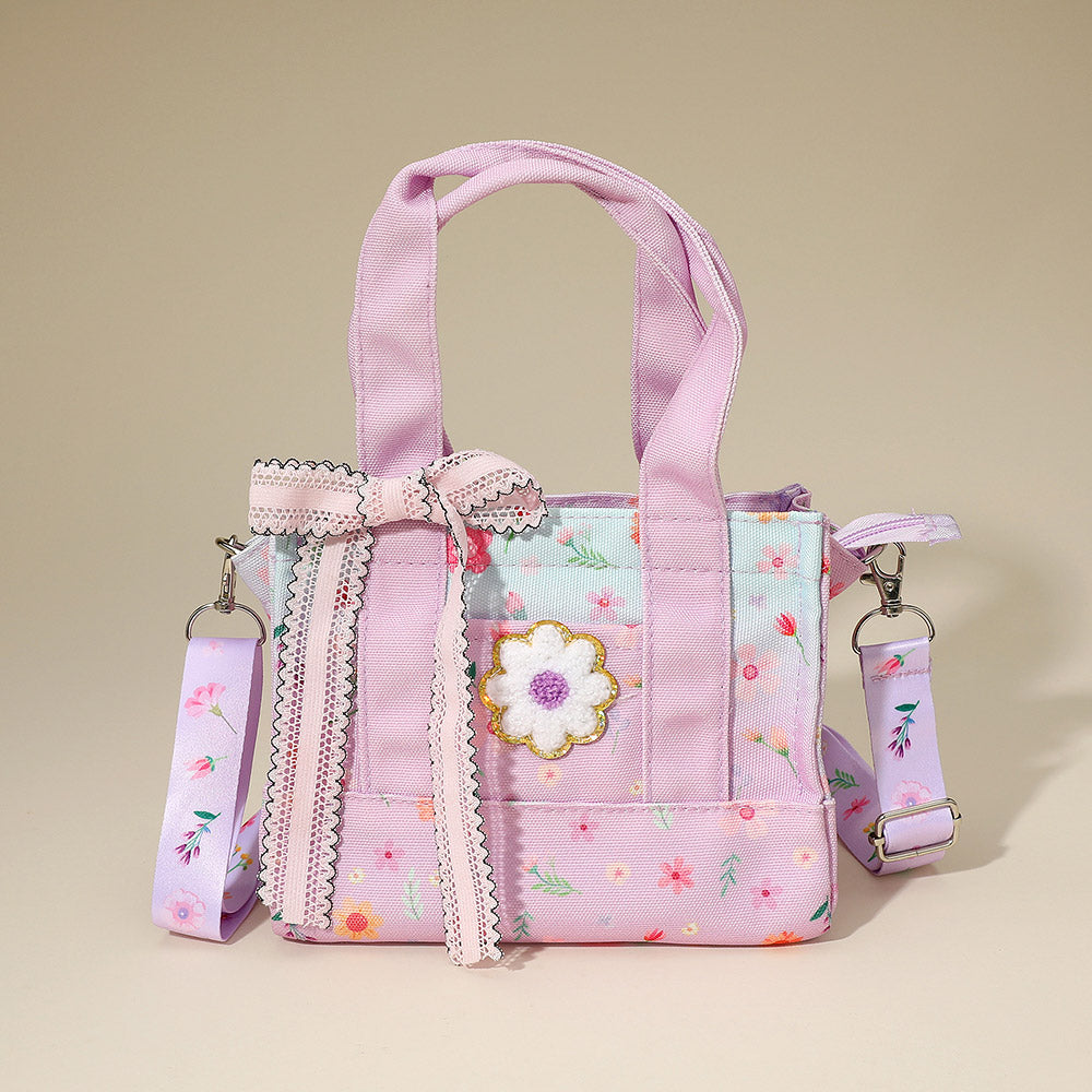 Детская сумка-мини тоут с цветочным принтом через плечо FASHNZFAB, розовый/фиолетовый
Детская сумка-мини тоут с цветочным принтом через плечо FASHNZFAB, розовый/фиолетовый