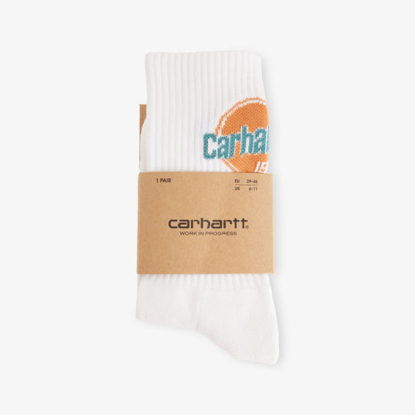 Носки Carhartt Wip Growth с вышитым логотипом из хлопка с добавлением эластана, белый
Носки Carhartt Wip Growth с вышитым логотипом из хлопка с добавлением эластана, белый