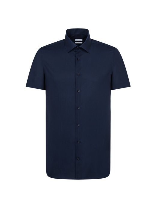 Деловая рубашка узкого кроя с коротким рукавом Seidensticker, синий
Деловая рубашка узкого кроя с коротким рукавом Seidensticker, синий