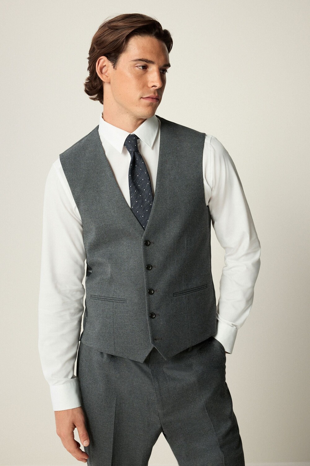 Фланелевый жилет для костюма Next, серый
Фланелевый жилет для костюма Next, серый