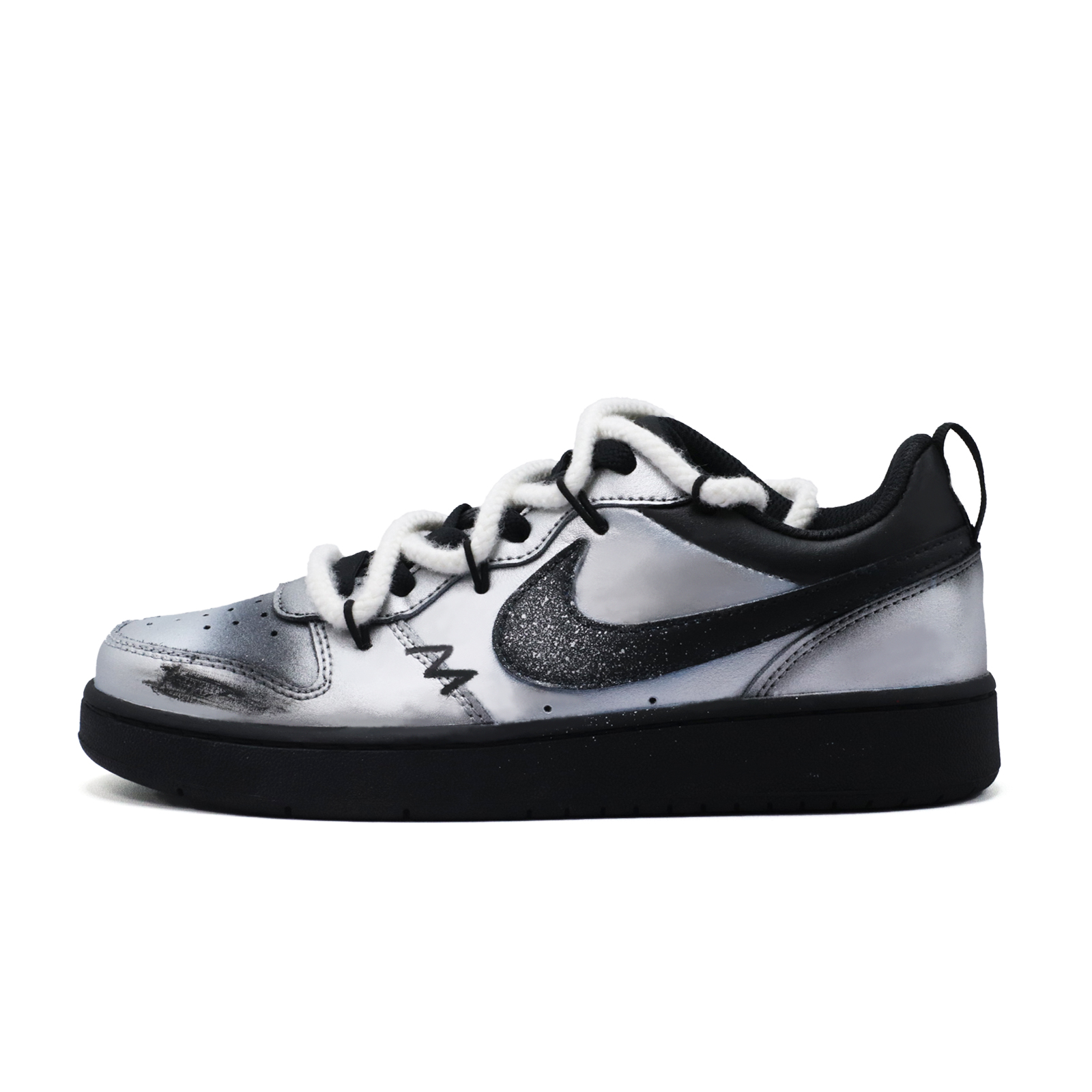 Nike Кроссовки Court Borough Silver Shadow Ink с антискользящим покрытием, износостойкие, низкие, для детей и подростков
Nike Кроссовки Court Borough Silver Shadow Ink с антискользящим покрытием, износостойкие, низкие, для детей и подростков