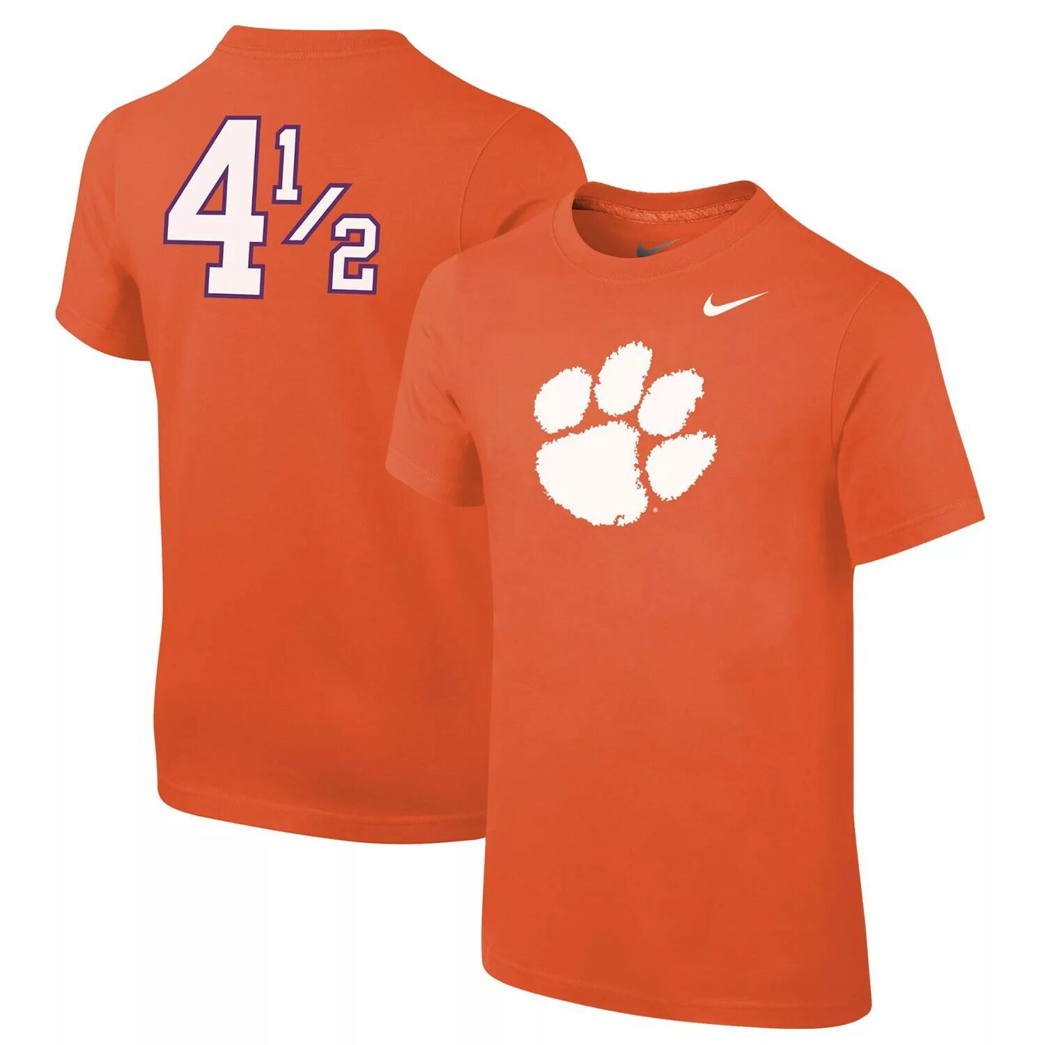 Молодежная футболка Nike Orange Clemson Tigers Disney+ #4½ Player Nike
Молодежная футболка Nike Orange Clemson Tigers Disney+ #4½ Player Nike