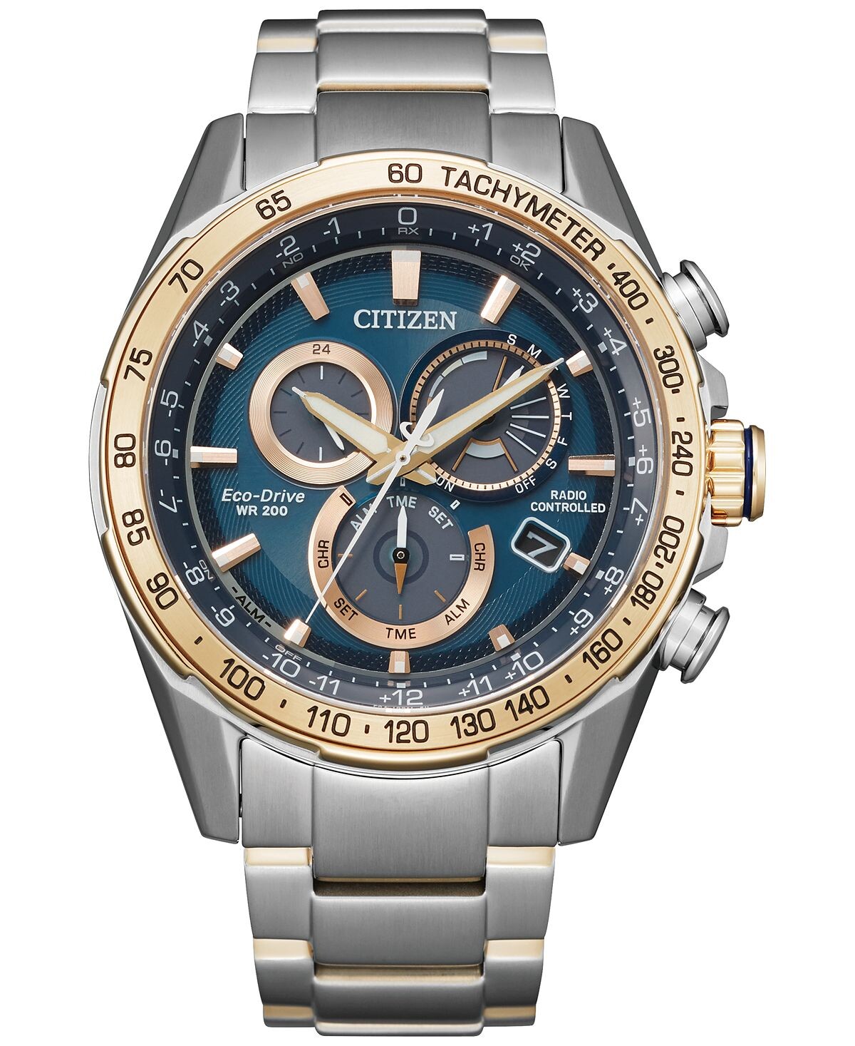 Мужские часы Eco-Drive с хронографом PCAT, двухцветный браслет из нержавеющей стали, 43 мм Citizen
Мужские часы Eco-Drive с хронографом PCAT, двухцветный браслет из нержавеющей стали, 43 мм Citizen