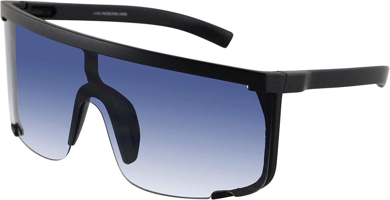 Солнцезащитные очки FLAWLESS EYEWEAR в стиле ретро, большие солнцезащитные очки-щит для мужчин, увеличенные очки с полузакрывающим лицом и градиентной защитой от УФ-излучения для женщин, Blue Gradient
Солнцезащитные очки FLAWLESS EYEWEAR в стиле ретро, большие солнцезащитные очки-щит для мужчин, увеличенные очки с полузакрывающим лицом и градиентной защитой от УФ-излучения для женщин, Blue Gradient