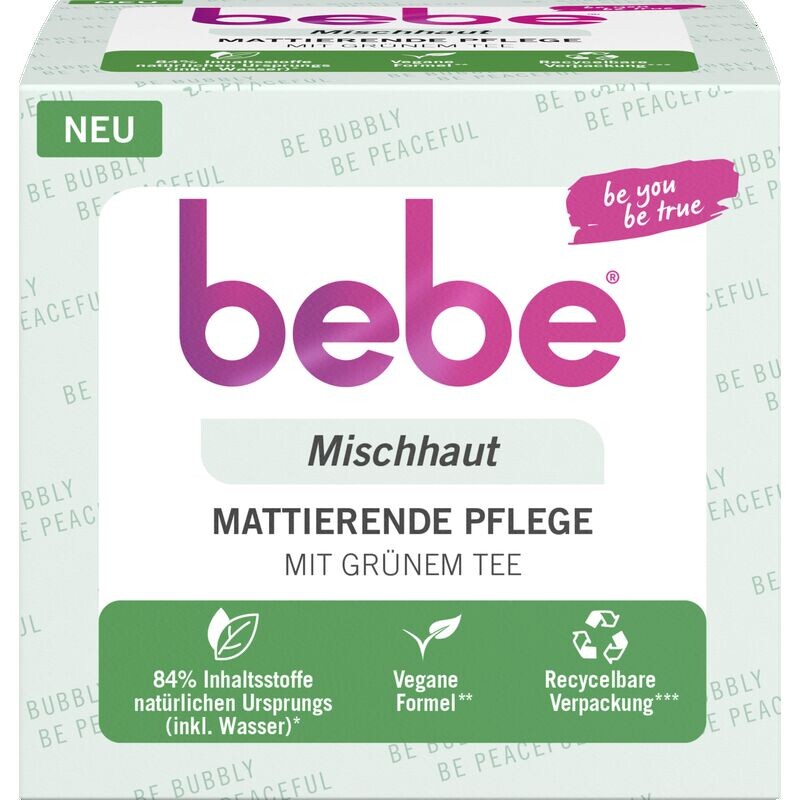 Матирующий уход bebe, 50 ml
Матирующий уход bebe, 50 ml