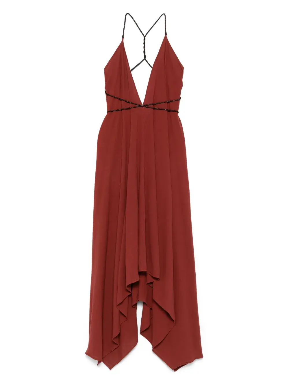 Платье из хлопка с V-образным вырезом Caravana, красный
Платье из хлопка с V-образным вырезом Caravana, красный