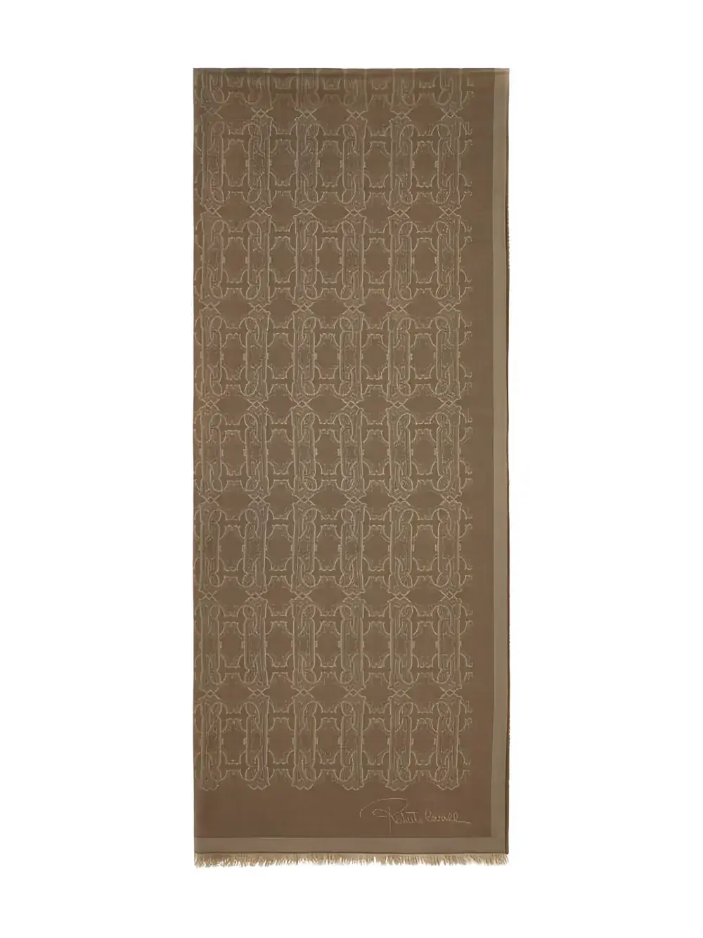 Шарф с монограммным узором Roberto Cavalli, коричневый
Шарф с монограммным узором Roberto Cavalli, коричневый