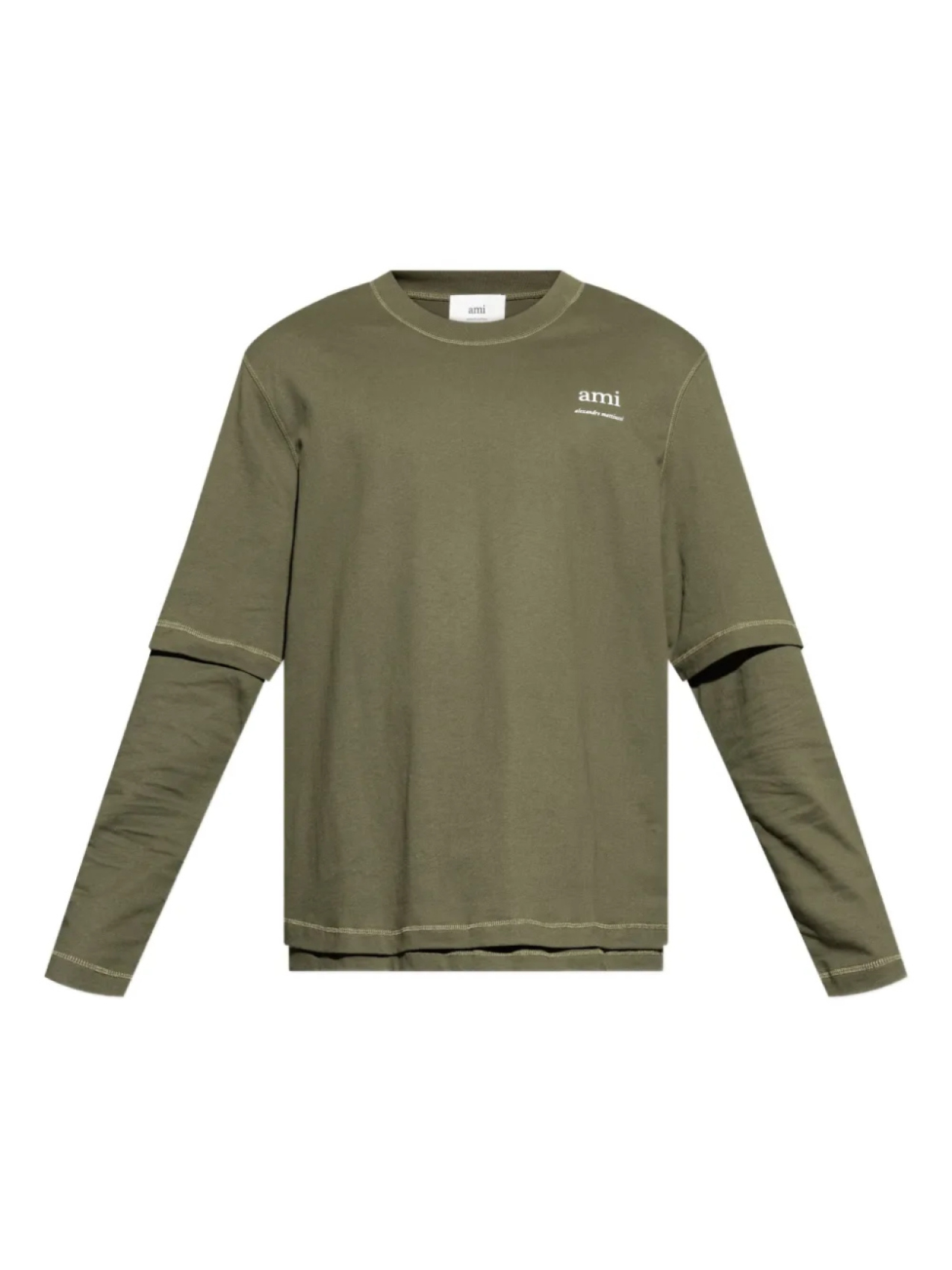 Футболка с логотипом AMI Paris, зеленый
Футболка с логотипом AMI Paris, зеленый