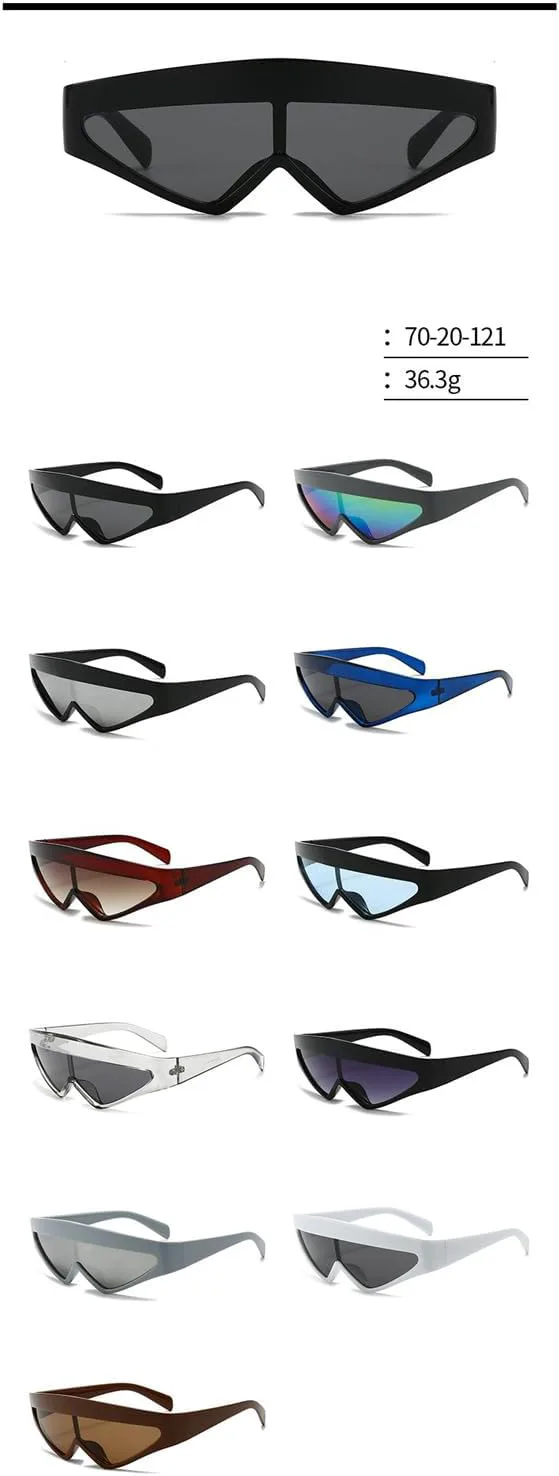 Солнцезащитные очки Willochra Y2K Shield для женщин, модель 2025, роскошные, увеличенного размера, модные, треугольной формы, ветрозащитные, для вождения, C9
Солнцезащитные очки Willochra Y2K Shield для женщин, модель 2025, роскошные, увеличенного размера, модные, треугольной формы, ветрозащитные, для вождения, C9