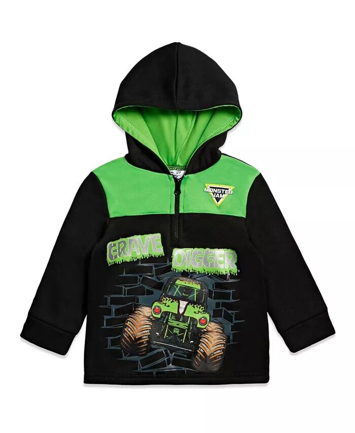 Толстовка с капюшоном на молнии Grave Digger для малышей и малышей Monster Jam, черный
Толстовка с капюшоном на молнии Grave Digger для малышей и малышей Monster Jam, черный