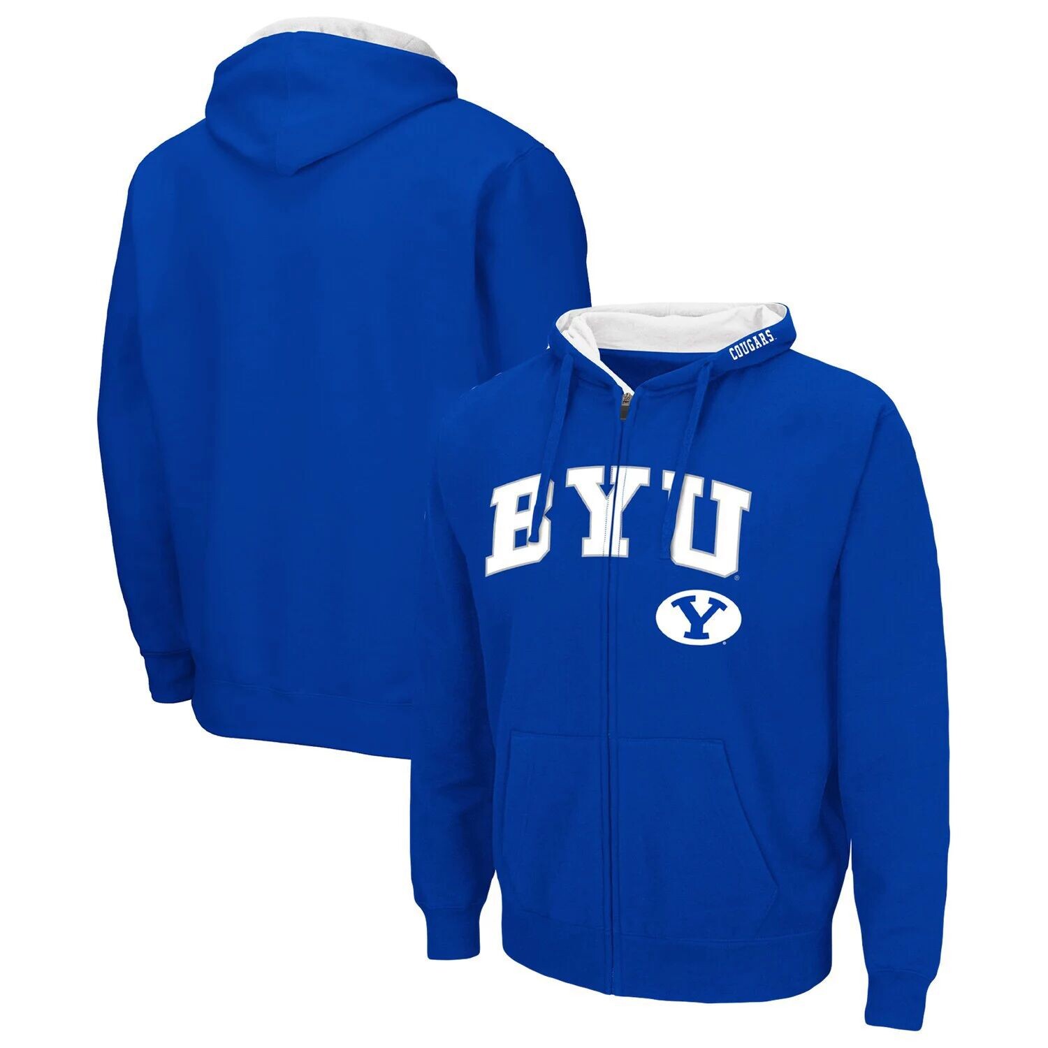 Мужская толстовка с молнией во всю длину Royal BYU Cougars Arch & Team Logo 3.0 Colosseum
Мужская толстовка с молнией во всю длину Royal BYU Cougars Arch & Team Logo 3.0 Colosseum