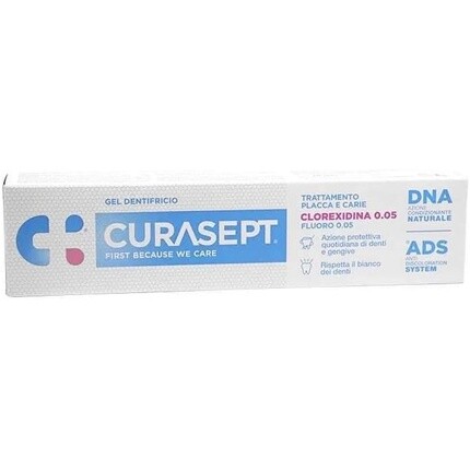 Зубная паста Curasept Chlorhexidine Gel 0,05 с ADS и фтором, налет и кариес, 75 мл
Зубная паста Curasept Chlorhexidine Gel 0,05 с ADS и фтором, налет и кариес, 75 мл