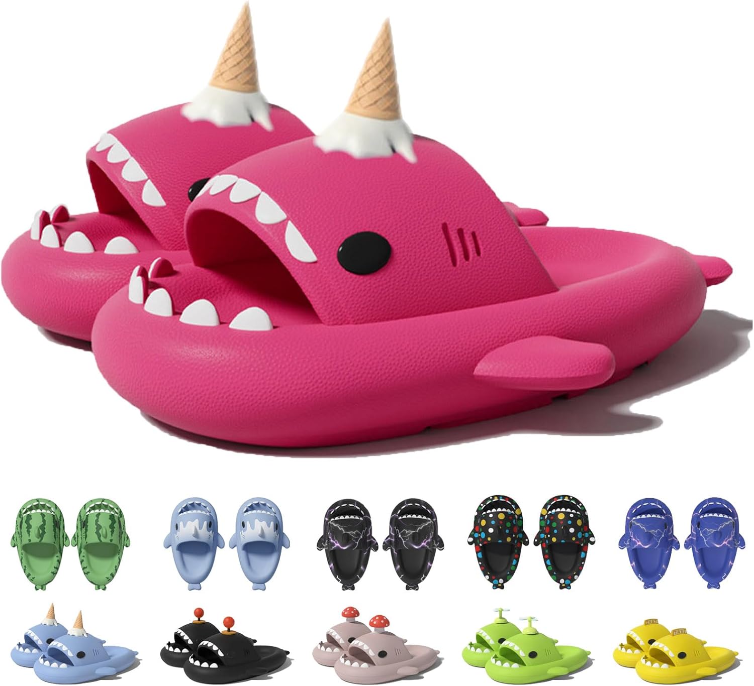 Шлепанцы в форме акулы в рожке мороженого Jfxgjuv, красный
Шлепанцы в форме акулы в рожке мороженого Jfxgjuv, красный