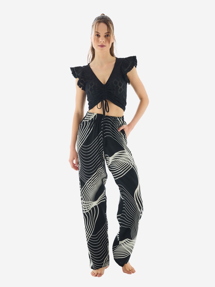 Goldenbay Тканые брюки, женское платье, черное
Goldenbay Тканые брюки, женское платье, черное