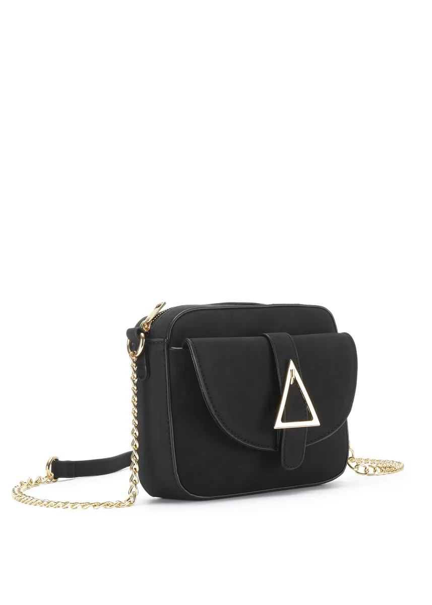 Сумка через плечо Vivance, мини-сумка, сумка с ручкой, сумочка с ручкой-цепочкой VEGAN, черный 
Сумка через плечо Vivance, мини-сумка, сумка с ручкой, сумочка с ручкой-цепочкой VEGAN, черный