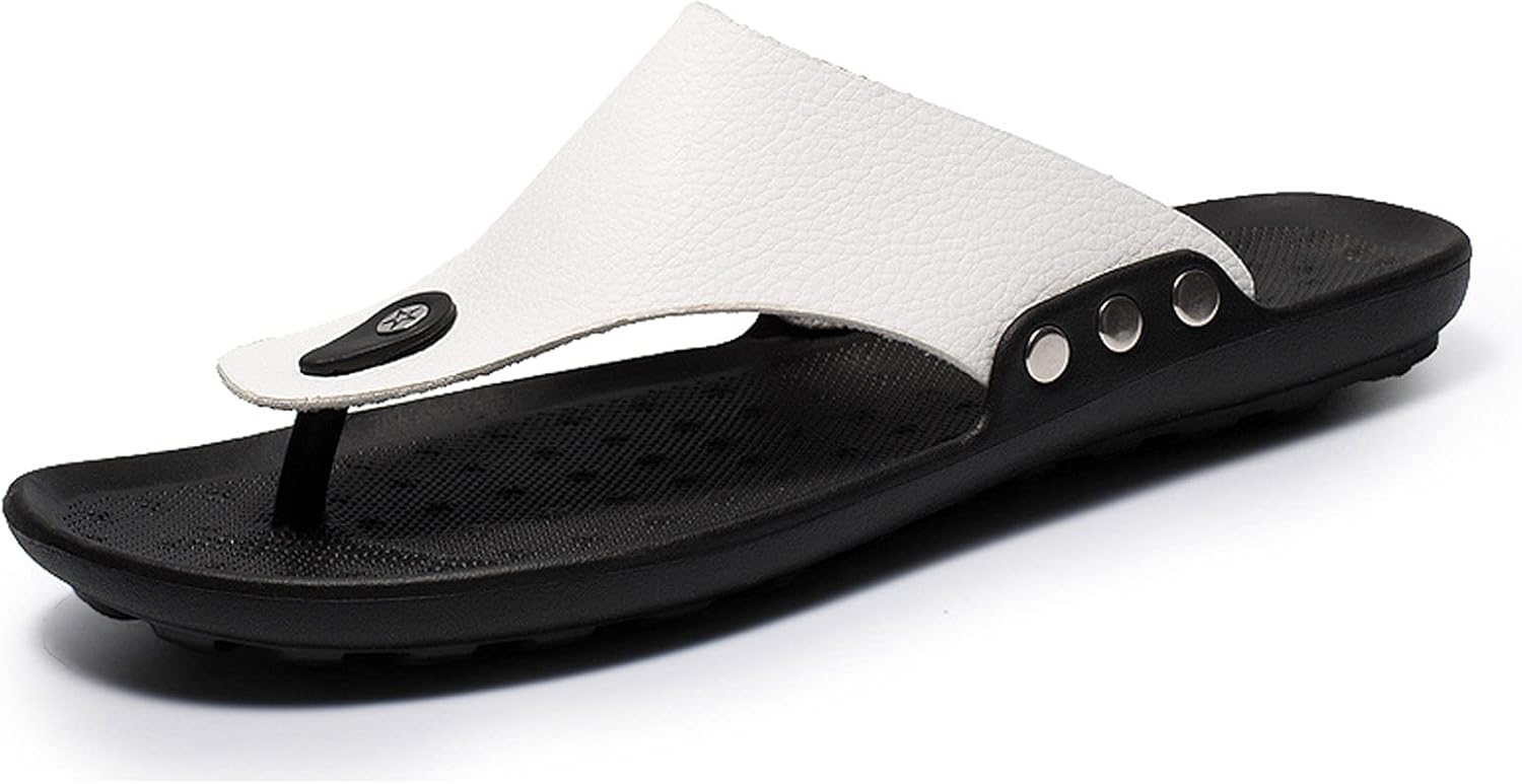 Мужские летние кожаные шлепанцы oiangi, модные повседневные пляжные сандалии, белый
Мужские летние кожаные шлепанцы oiangi, модные повседневные пляжные сандалии, белый