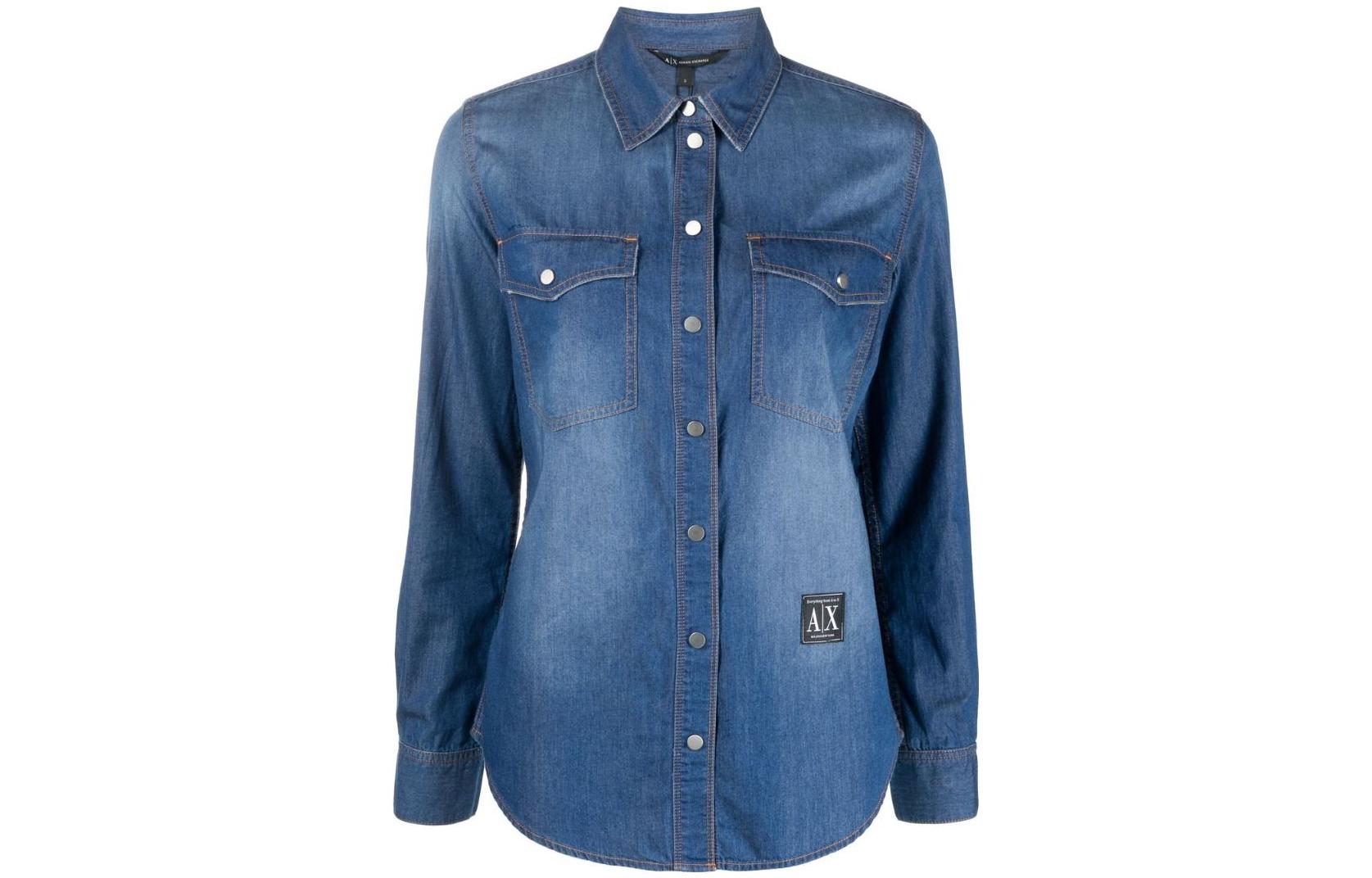 Футболка женская синяя ARMANI EXCHANGE
Футболка женская синяя ARMANI EXCHANGE