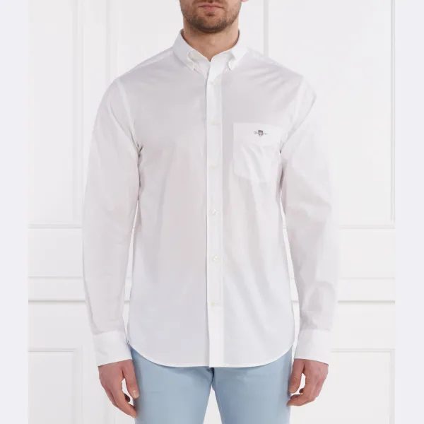 Рубашка из поплина классического кроя Gant, белый
Рубашка из поплина классического кроя Gant, белый