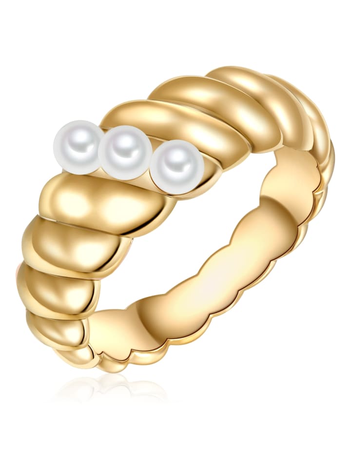 Lulu & Jane Жемчужное кольцо, латунь, жемчужина в оправе из желтого золота
Lulu & Jane Жемчужное кольцо, латунь, жемчужина в оправе из желтого золота