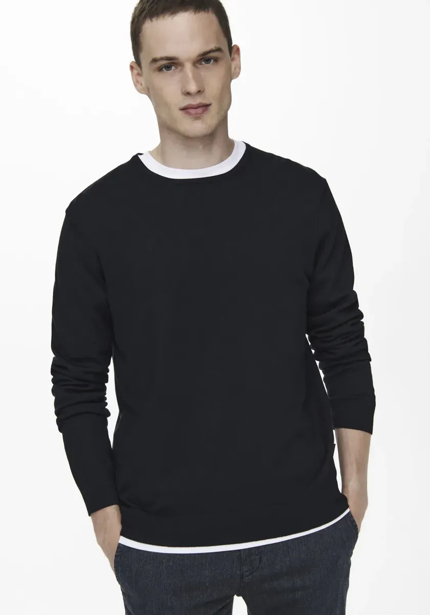 Свитер ONLY & SONS с круглым вырезом "WYLER LIFE CREW KNIT", цвет морской волны
Свитер ONLY & SONS с круглым вырезом "WYLER LIFE CREW KNIT", цвет морской волны