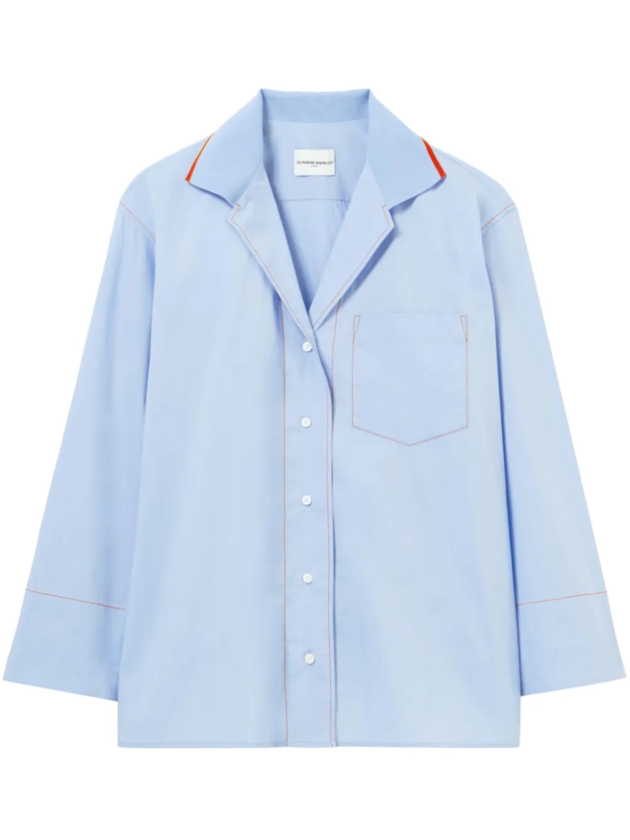 Claudie Pierlot рубашка с контрастной отделкой, синий
Claudie Pierlot рубашка с контрастной отделкой, синий