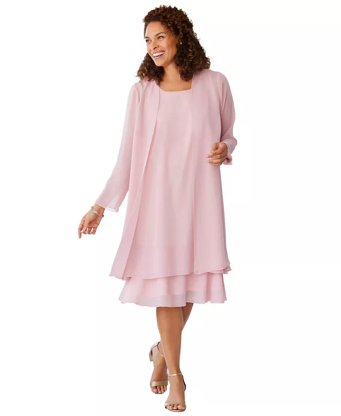 Женское платье-пиджак Within из двух частей Woman Within, розовый
Женское платье-пиджак Within из двух частей Woman Within, розовый