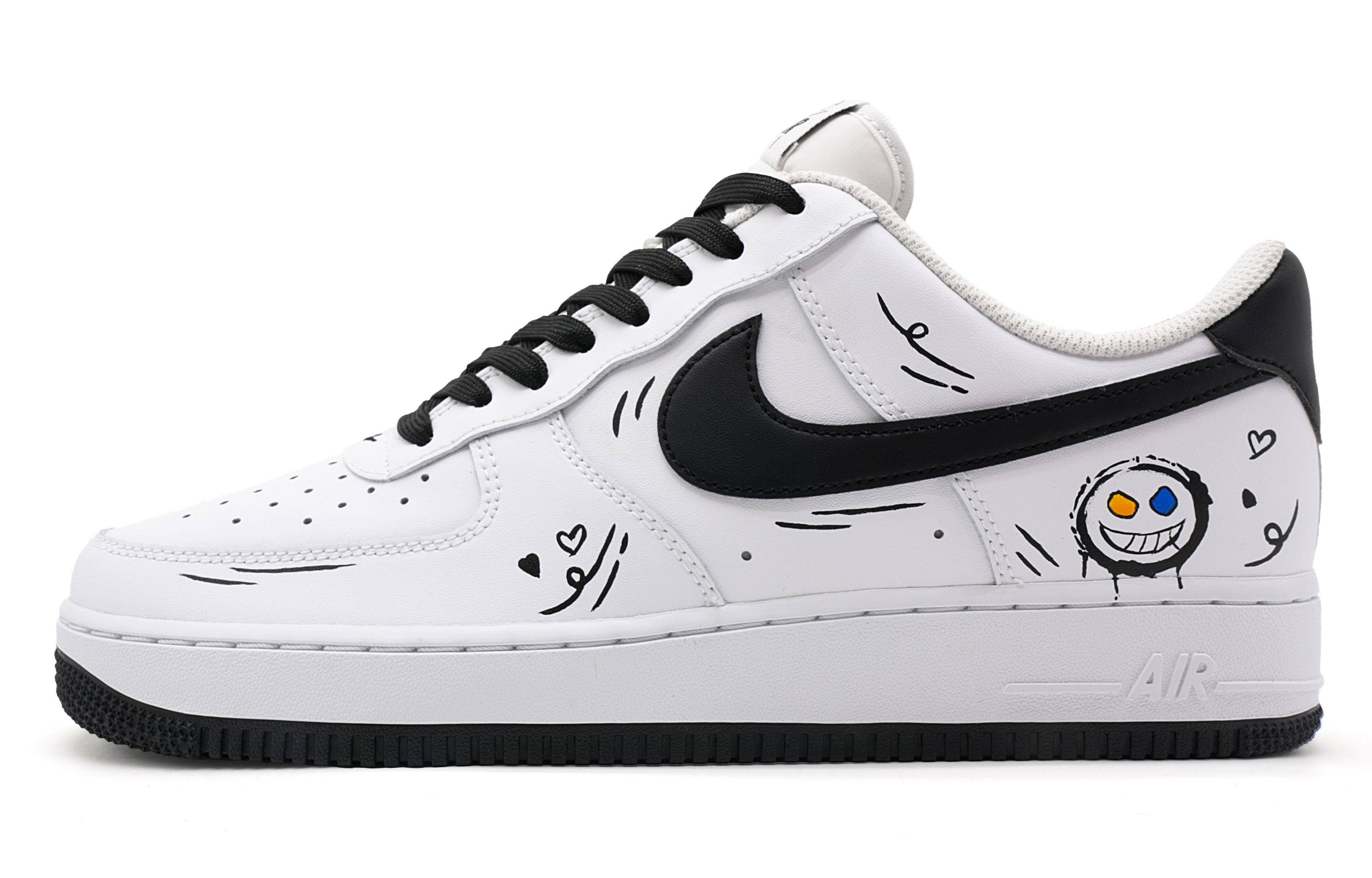 Nike Кроссовки Air Force 1 Masks Ghost с амортизацией, легкие, нескользящие, низкие, для скейтбординга, мужские, черный с белым
Nike Кроссовки Air Force 1 Masks Ghost с амортизацией, легкие, нескользящие, низкие, для скейтбординга, мужские, черный с белым