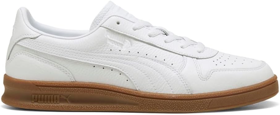 Мужские кроссовки PUMA для помещений из кожи с шнуровкой, повседневные - белые
Мужские кроссовки PUMA для помещений из кожи с шнуровкой, повседневные - белые