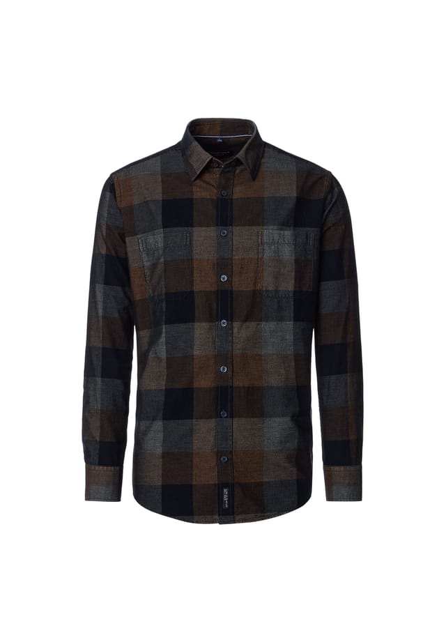 Рубашка свободного кроя в клетку Casamoda, коричневый
Рубашка свободного кроя в клетку Casamoda, коричневый