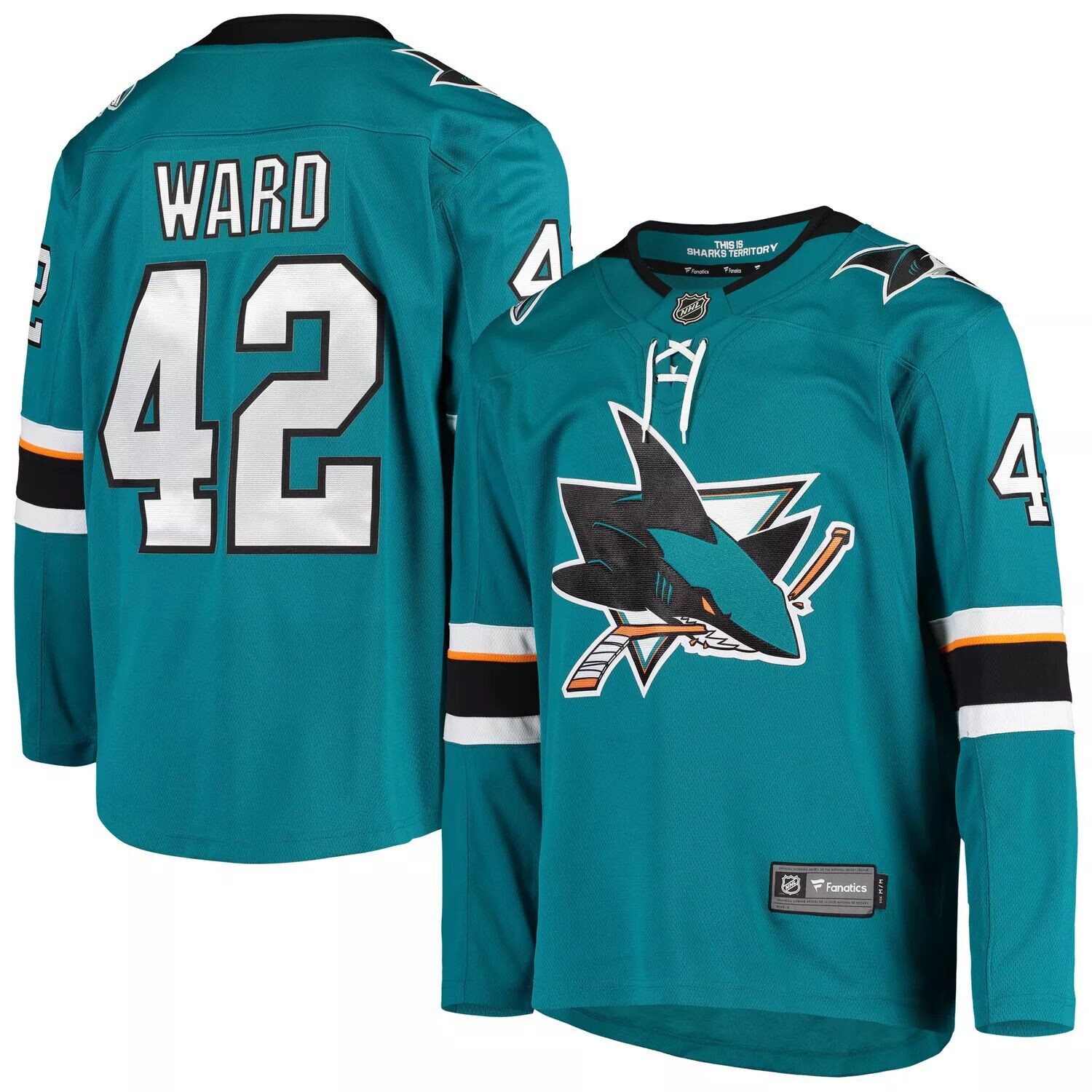 Мужская футболка Fanatics с фирменным логотипом Joel Ward Teal San Jose Sharks Breakaway Home Player
Мужская футболка Fanatics с фирменным логотипом Joel Ward Teal San Jose Sharks Breakaway Home Player