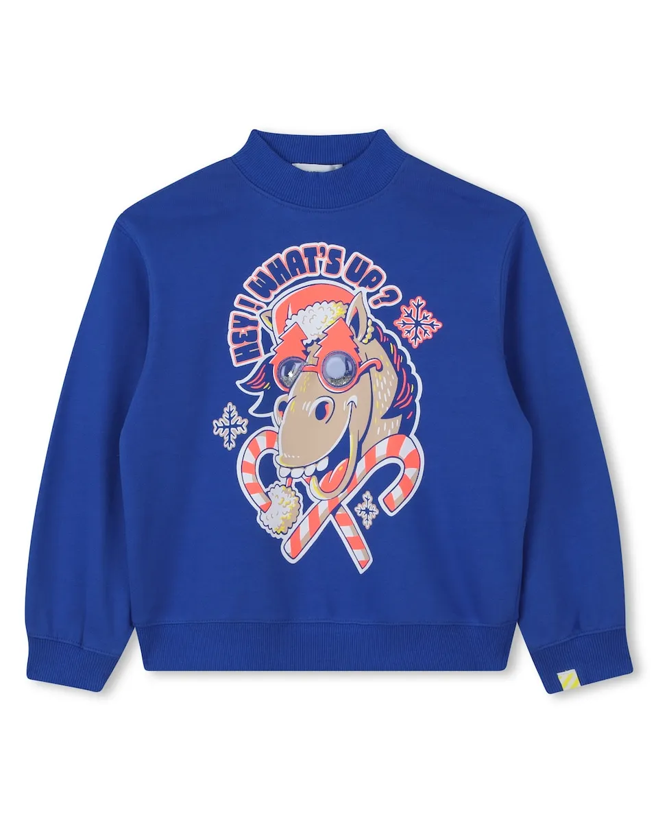 Детская синяя хлопковая толстовка Billieblush, синий
Детская синяя хлопковая толстовка Billieblush, синий