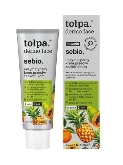 Ферментный крем против черных точек, 40 мл Tołpa, dermo face sebio
Ферментный крем против черных точек, 40 мл Tołpa, dermo face sebio