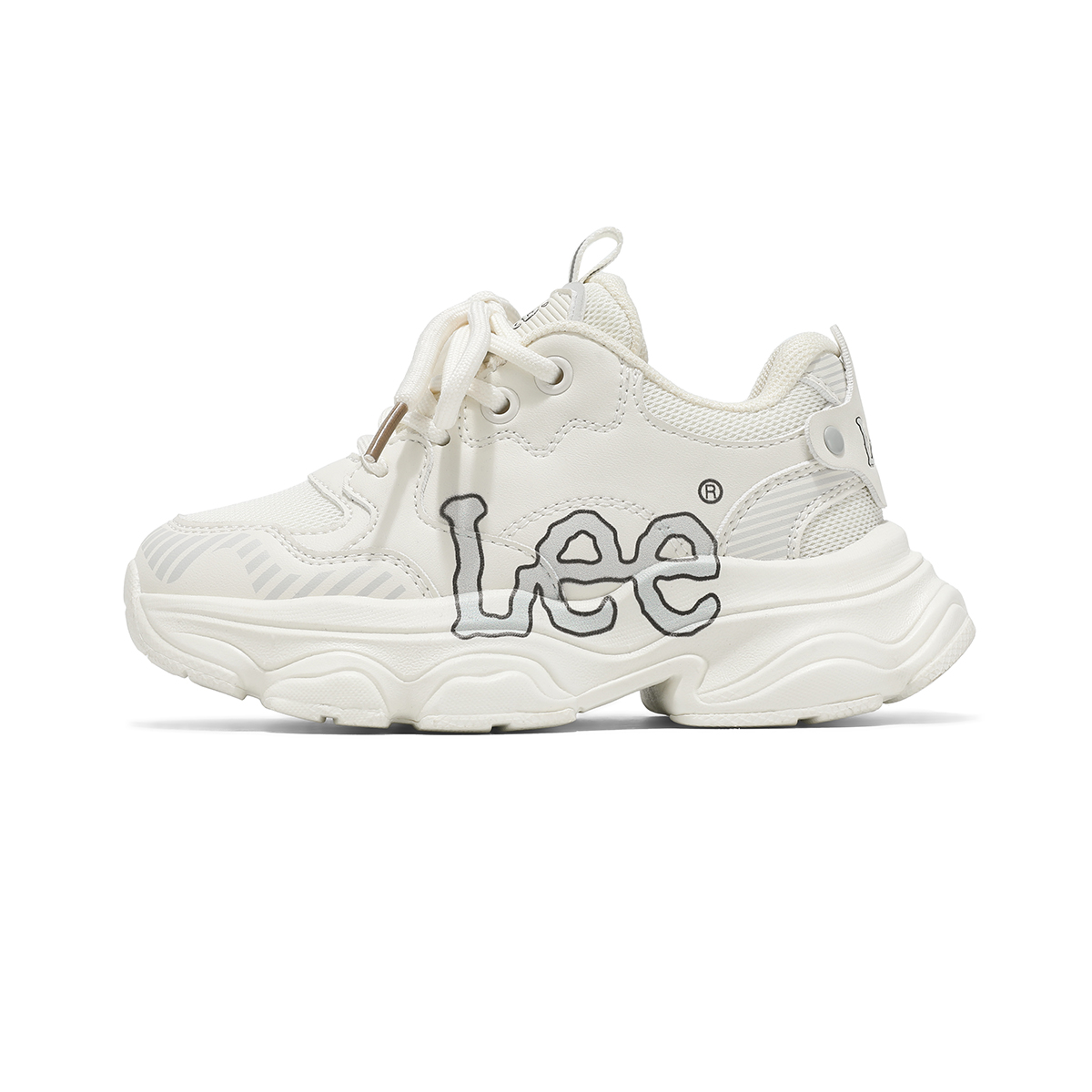 Низкие, устойчивые к ударам, износостойкие и дышащие детские кроссовки для повседневной носки LEE KIDS, белый 
Низкие, устойчивые к ударам, износостойкие и дышащие детские кроссовки для повседневной носки LEE KIDS, белый