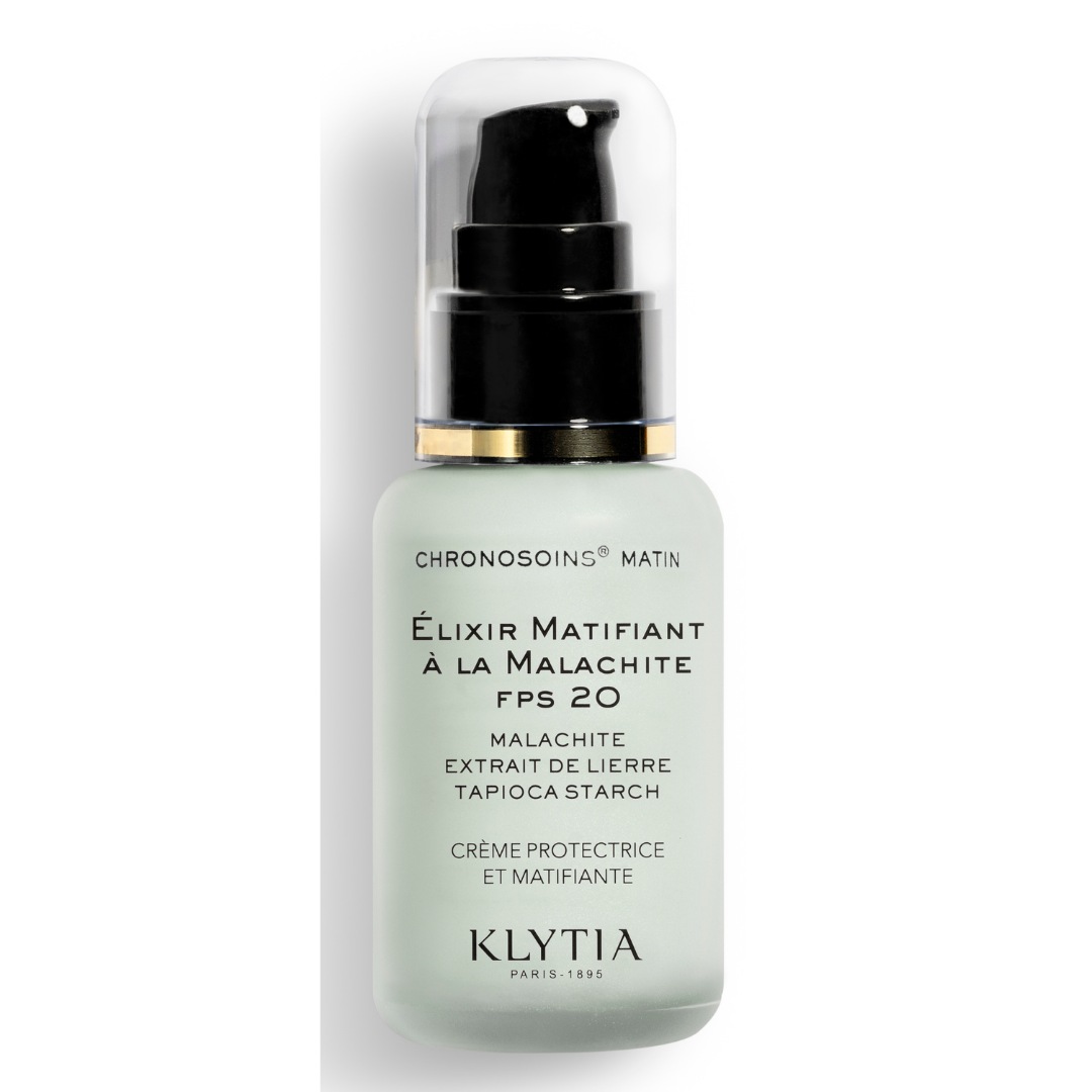 Дневной крем elixir matifiant a la malachite Klytia, объем 50 мл
Дневной крем elixir matifiant a la malachite Klytia, объем 50 мл