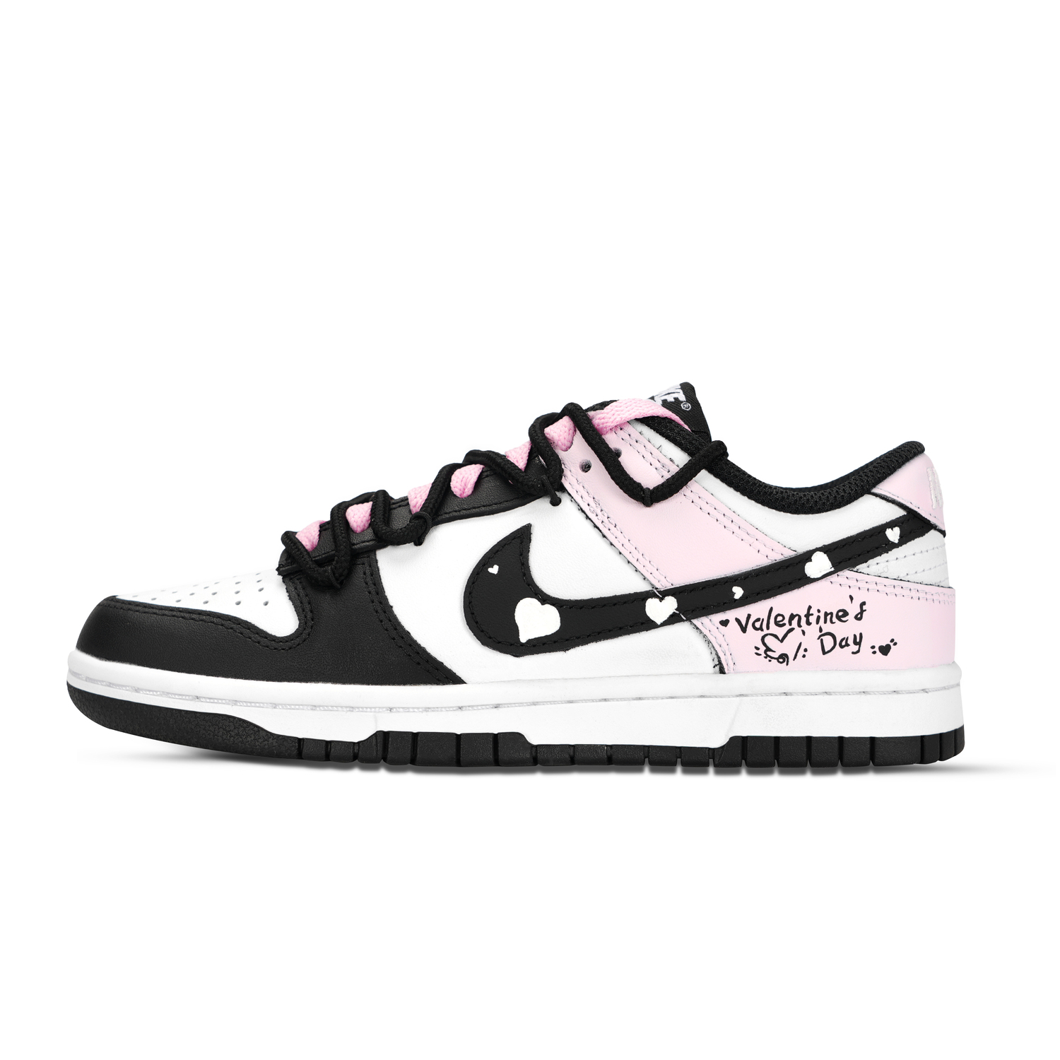 Nike Dunk Black White Valentinesday устойчивые к истиранию и скольжению низкие кроссовки для скейтбординга Unisex Pink
Nike Dunk Black White Valentinesday устойчивые к истиранию и скольжению низкие кроссовки для скейтбординга Unisex Pink