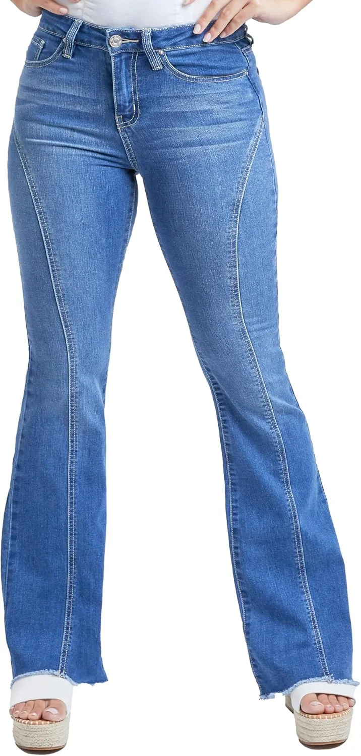 YMI женские джинсы с рваным краем и изогнутым передним швом
YMI женские джинсы с рваным краем и изогнутым передним швом