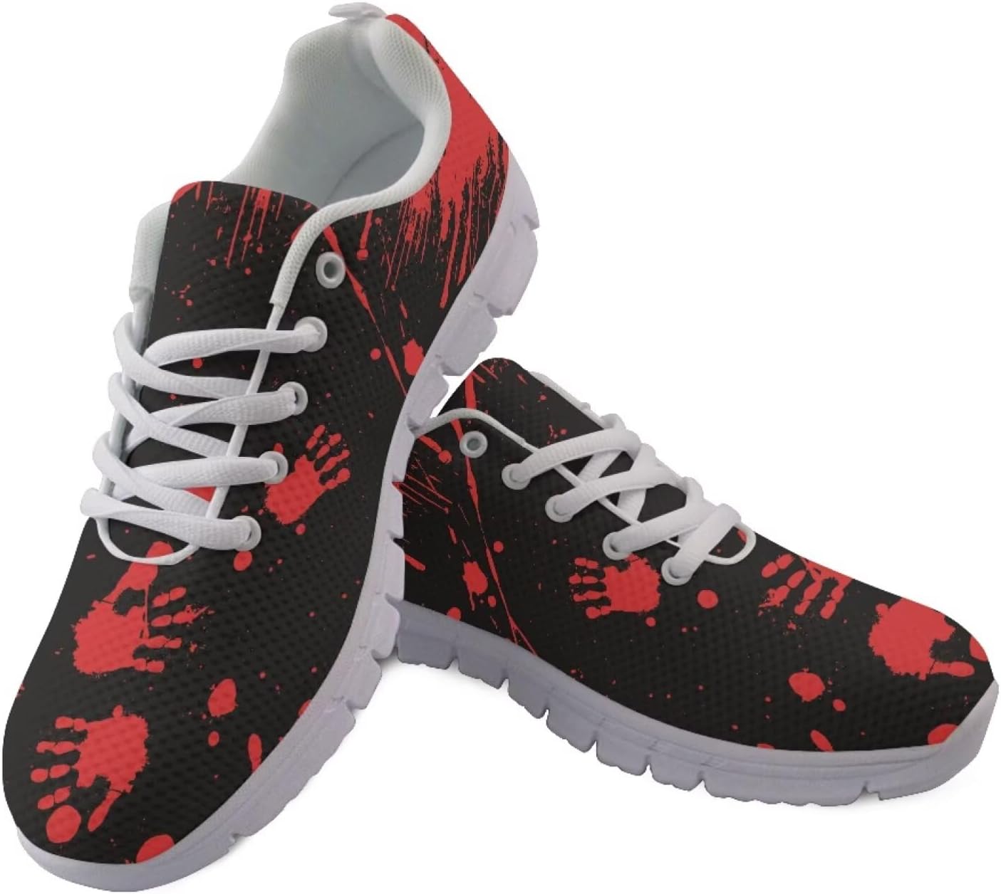 Кроссовки Forchrinse для женщин и мужчин, шнуровка, прогулочные кроссовки, повседневные теннисные туфли, нескользящие сетчатые кроссовки, Halloween Blood
Кроссовки Forchrinse для женщин и мужчин, шнуровка, прогулочные кроссовки, повседневные теннисные туфли, нескользящие сетчатые кроссовки, Halloween Blood