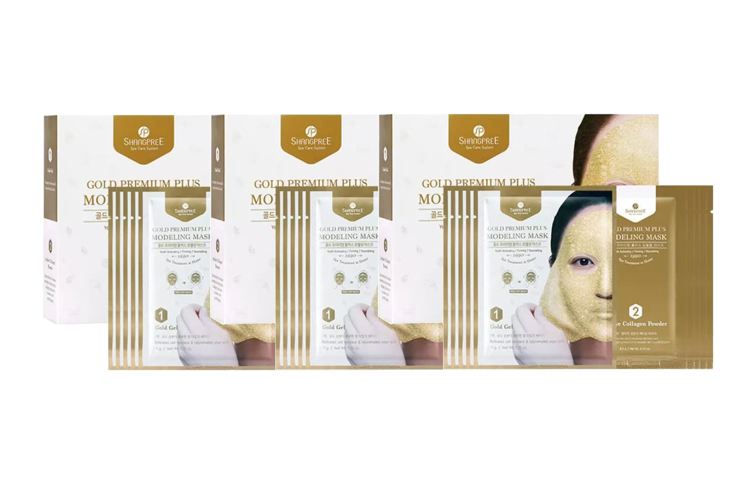 SHANGPREE Пакет Gold Dewy Soft Film Powder для лица с масками, подтягивающий, увлажняющий, восстанавливающий, 272г*3, в комплекте с коробкой
SHANGPREE Пакет Gold Dewy Soft Film Powder для лица с масками, подтягивающий, увлажняющий, восстанавливающий, 272г*3, в комплекте с коробкой