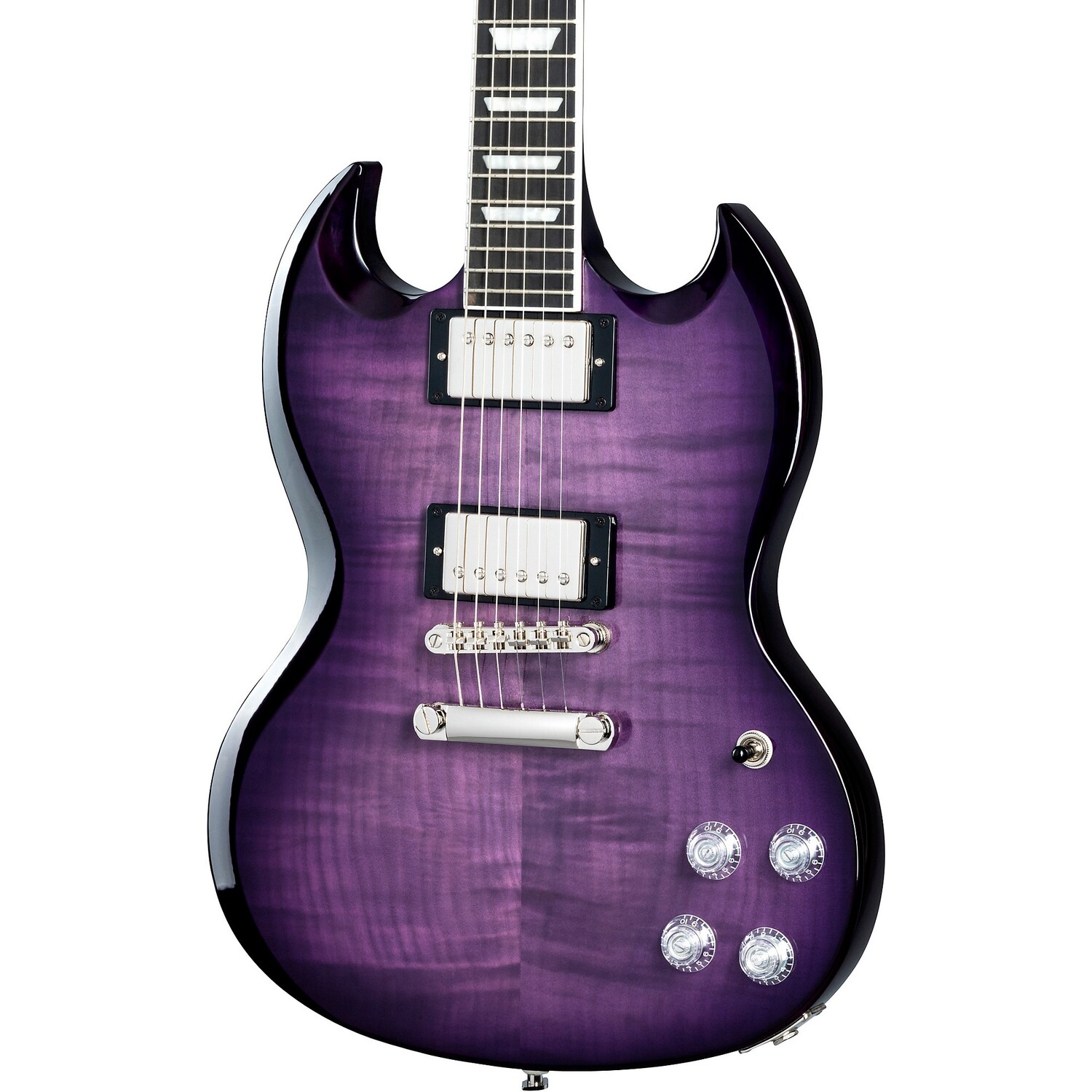 Epiphone SG Современная фигурная электрогитара Purple Burst
Epiphone SG Современная фигурная электрогитара Purple Burst