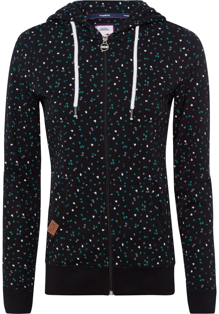 Худи KangaROOS Zip-Up Hoodie, черный 
Худи KangaROOS Zip-Up Hoodie, черный